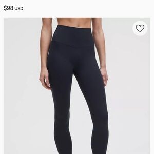 Lulu navy leggings-never worn